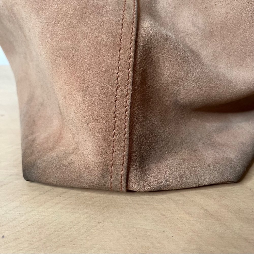 Madewell Transport Tote beige brushed leather *worn* - Picture 4 of 15